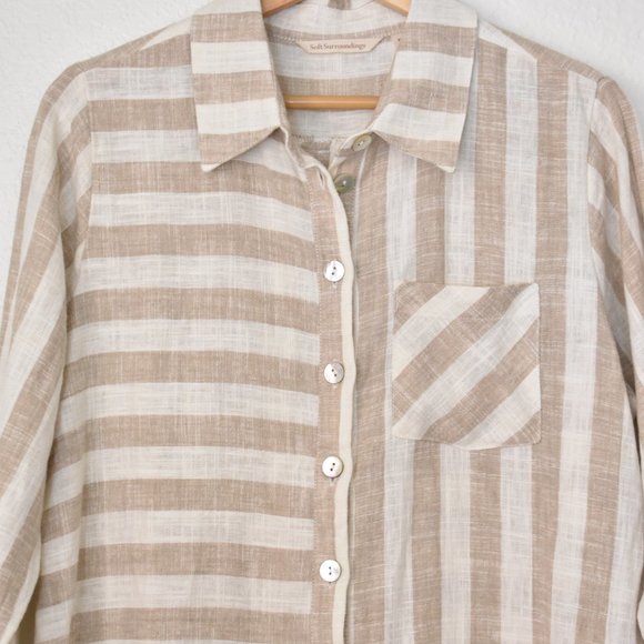 Soft Surroundings Linen Camina Shirt - Picture 5 of 13